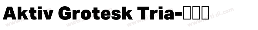 Aktiv Grotesk Tria字体转换